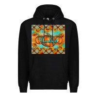 Black Thankful Pumpkins Premium Hoodie - Artiststas