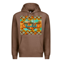 Chestnut Thankful Pumpkins Premium Hoodie - Artiststas