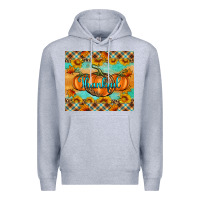 Heather Grey Thankful Pumpkins Premium Hoodie - Artiststas