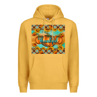 Mustard Thankful Pumpkins Premium Hoodie - Artiststas