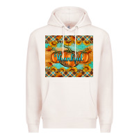Pale Pink Thankful Pumpkins Premium Hoodie - Artiststas