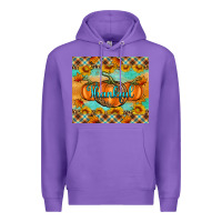 Purple Thankful Pumpkins Premium Hoodie - Artiststas