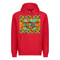 Red Thankful Pumpkins Premium Hoodie - Artiststas