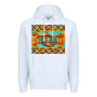 White Thankful Pumpkins Premium Hoodie - Artiststas