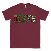 Burgundy christmas love Classic Tee - RanaPortraitStore