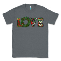 Charcoal Heather christmas love Classic Tee - RanaPortraitStore
