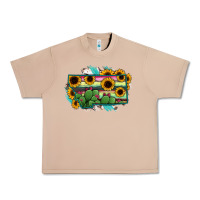 Burro Montana Map Sunflower Cactus Serape Urban Heavy Tee - RanaPortraitStore
