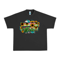 Pigment Black Montana Map Sunflower Cactus Serape Urban Heavy Tee - RanaPortraitStore
