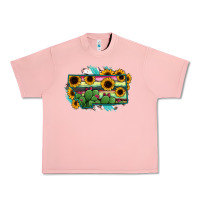 Salmon Montana Map Sunflower Cactus Serape Urban Heavy Tee - RanaPortraitStore