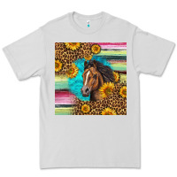 Dove Grey quarter horse aztec pattern Premium Tee - LillyAllenDesigns