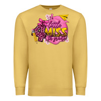 Antique Gold little miss 4th grade Premium Sweatshirt - texasbilliewilder