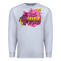Heather Grey little miss 4th grade Premium Sweatshirt - texasbilliewilder