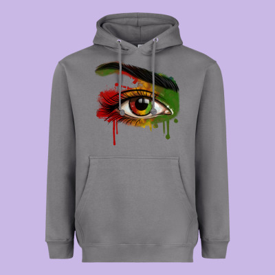Heavyweight Hoodie Watercolor Juneteenth eyes