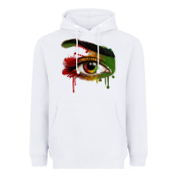 White Watercolor Juneteenth eyes Heavyweight Hoodie - RanaPortraitStore