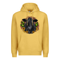 Antique Gold black angus cactus sunflower Premium Hoodie - JahusDesignShop
