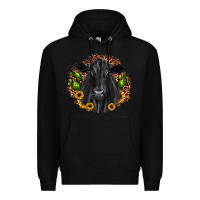 Black black angus cactus sunflower Premium Hoodie - JahusDesignShop
