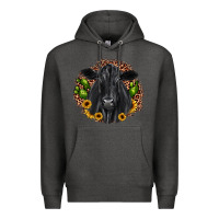 Charcoal Heather black angus cactus sunflower Premium Hoodie - JahusDesignShop