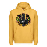 Mustard black angus cactus sunflower Premium Hoodie - JahusDesignShop