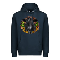 Navy black angus cactus sunflower Premium Hoodie - JahusDesignShop