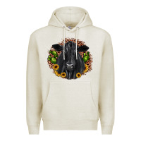 Oatmeal Heather black angus cactus sunflower Premium Hoodie - JahusDesignShop