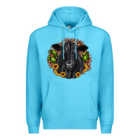 Ocean Blue black angus cactus sunflower Premium Hoodie - JahusDesignShop