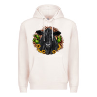 Pale Pink black angus cactus sunflower Premium Hoodie - JahusDesignShop