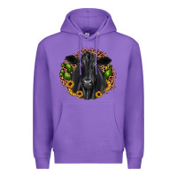 Purple black angus cactus sunflower Premium Hoodie - JahusDesignShop