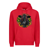 Red black angus cactus sunflower Premium Hoodie - JahusDesignShop