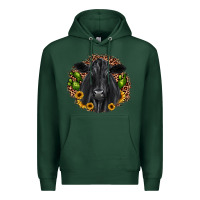 Sports Green black angus cactus sunflower Premium Hoodie - JahusDesignShop