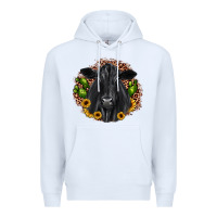 White black angus cactus sunflower Premium Hoodie - JahusDesignShop