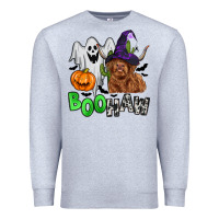Heather Grey boohaw Premium Sweatshirt - Zillion Design Studio