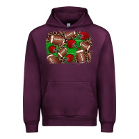 Mauve Wine american football helmet background Urban Hoodie - JahusDesignShop