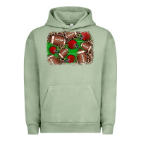 Pigment Oil Green american football helmet background Urban Hoodie - JahusDesignShop