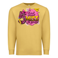 Antique Gold little miss 5th grade Premium Sweatshirt - texasbilliewilder