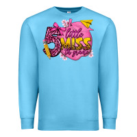 Ocean Blue little miss 5th grade Premium Sweatshirt - texasbilliewilder