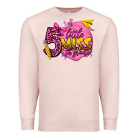 Pale Pink little miss 5th grade Premium Sweatshirt - texasbilliewilder