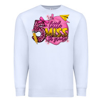 White little miss 5th grade Premium Sweatshirt - texasbilliewilder