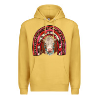 Antique Gold valentines hereford rainbow Premium Hoodie - JahusDesignShop