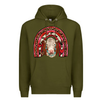 Army Green valentines hereford rainbow Premium Hoodie - JahusDesignShop
