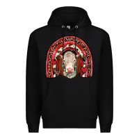 Black valentines hereford rainbow Premium Hoodie - JahusDesignShop