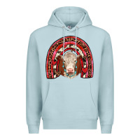 Blue Mist valentines hereford rainbow Premium Hoodie - JahusDesignShop