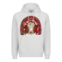 Dove Grey valentines hereford rainbow Premium Hoodie - JahusDesignShop