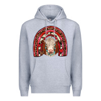 Heather Grey valentines hereford rainbow Premium Hoodie - JahusDesignShop