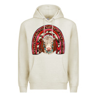 Oatmeal Heather valentines hereford rainbow Premium Hoodie - JahusDesignShop