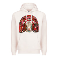 Pale Pink valentines hereford rainbow Premium Hoodie - JahusDesignShop