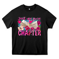 Black Just One More Chapter Heavy Core Tee - CowhideDigitalArt