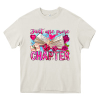 Cream Just One More Chapter Heavy Core Tee - CowhideDigitalArt