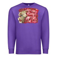 Purple valentine's day you moo ve me charolais cow Premium Sweatshirt - RanaPortraitStore