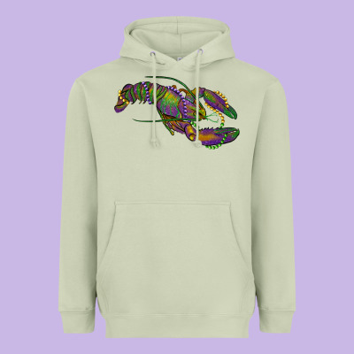 Heavyweight Hoodie Mardi Gras Crawfish