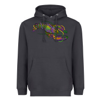 Smoke Mardi Gras Crawfish Heavyweight Hoodie - RanaPortraitStore